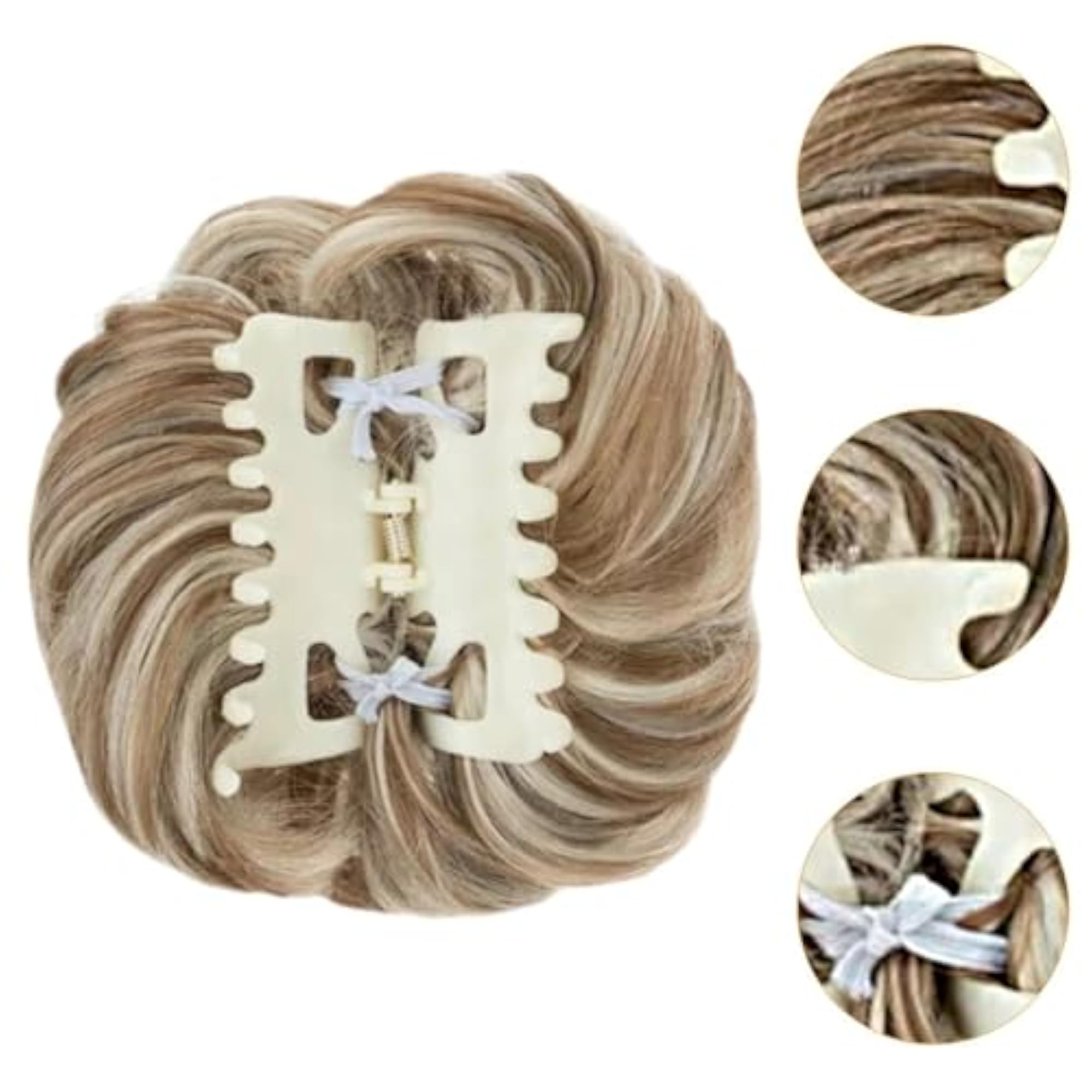 Women's Messy Bun Hair Piece Clip Scrunchies for Fullness